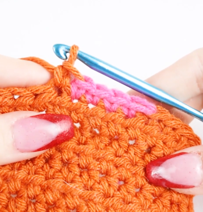 How to change color in crochet video tutorial