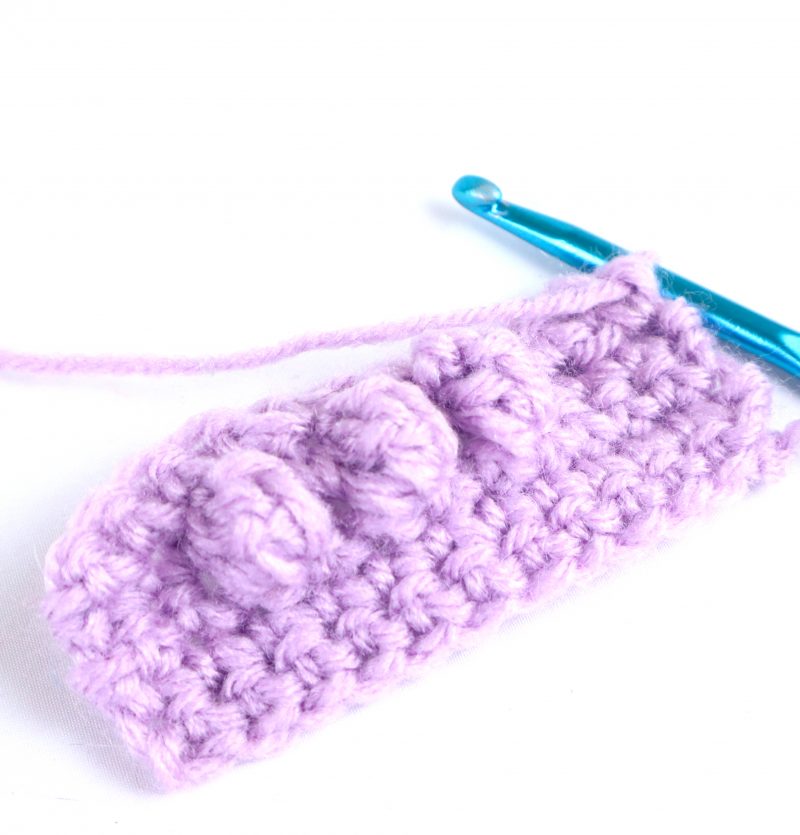 How to make a popcorn or booble stitch in crochet video tutorial