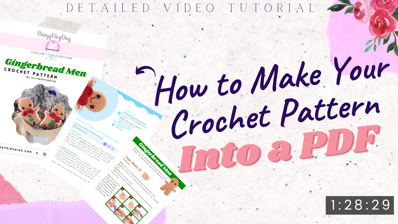 How to Make Your Crochet Pattern into a PDF Video Tutorial